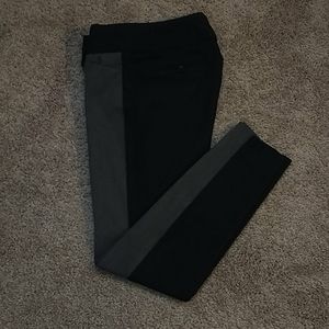 Gray and Black Ankle Pants